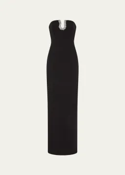 Rachel Gilbert Atticus Gown in Black Size 8 for rent on The Volte - image 5