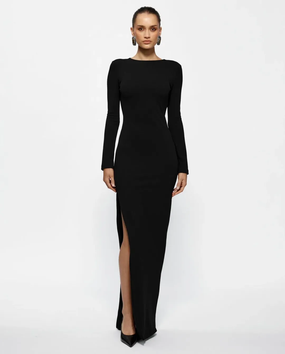Effie Kats Indie Gown in Black Size 8 for rent on The Volte - main image