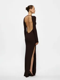 Effie Kats Indie Gown in Coffee Brown Size 8 for rent on The Volte - image 3