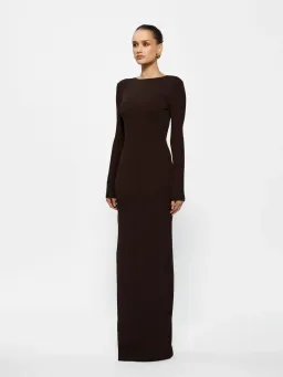 Effie Kats Indie Gown in Coffee Brown Size 8 for rent on The Volte - image 5