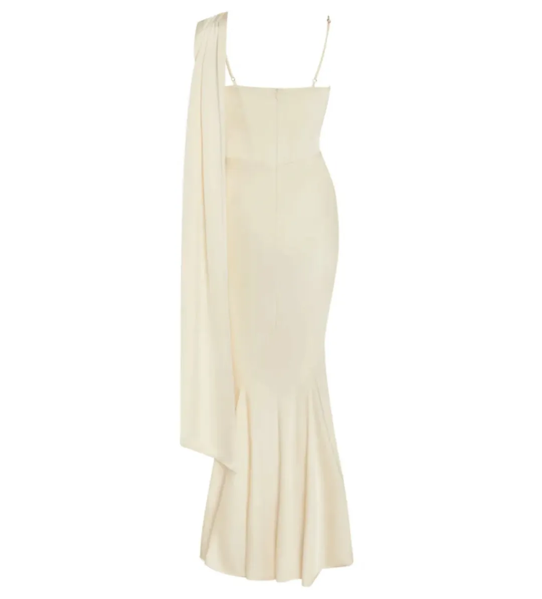 Leau Celine Maxi Dress Ivory Size XS/AU 6 for rent on The Volte - main image