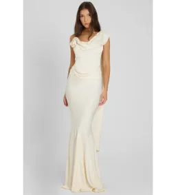 Leau Celine Maxi Dress Ivory Size XS/AU 6 for rent on The Volte - image 1