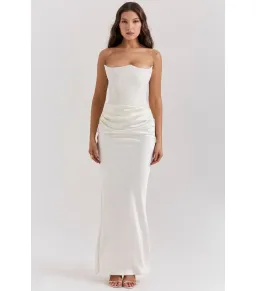 House of CB Persephone Corset Dress Ivory Size AU 10 for rent on The Volte - image 1