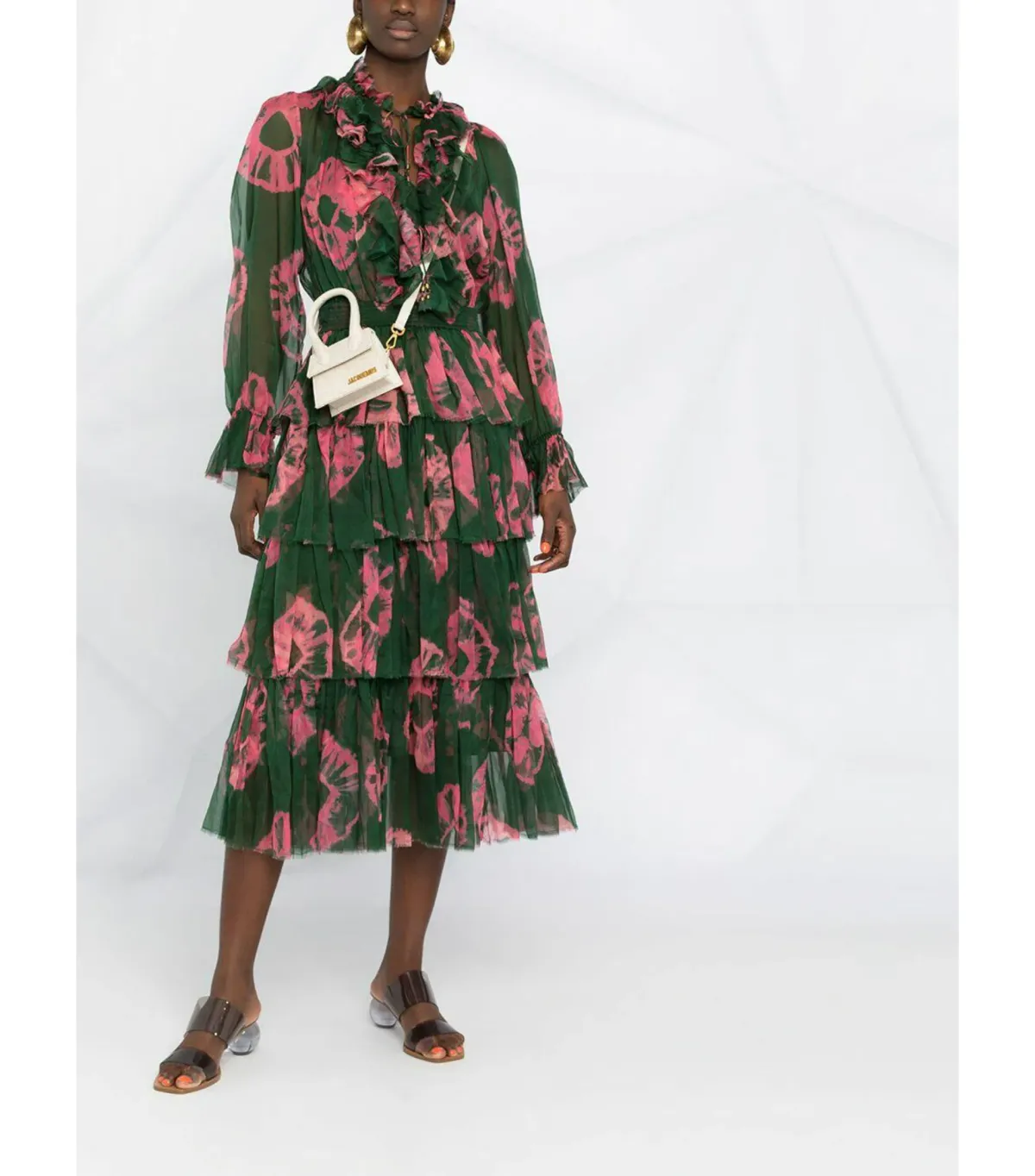 Zimmermann Poppy Tiered Frill Dress Multi Size AU 12 - Image 1