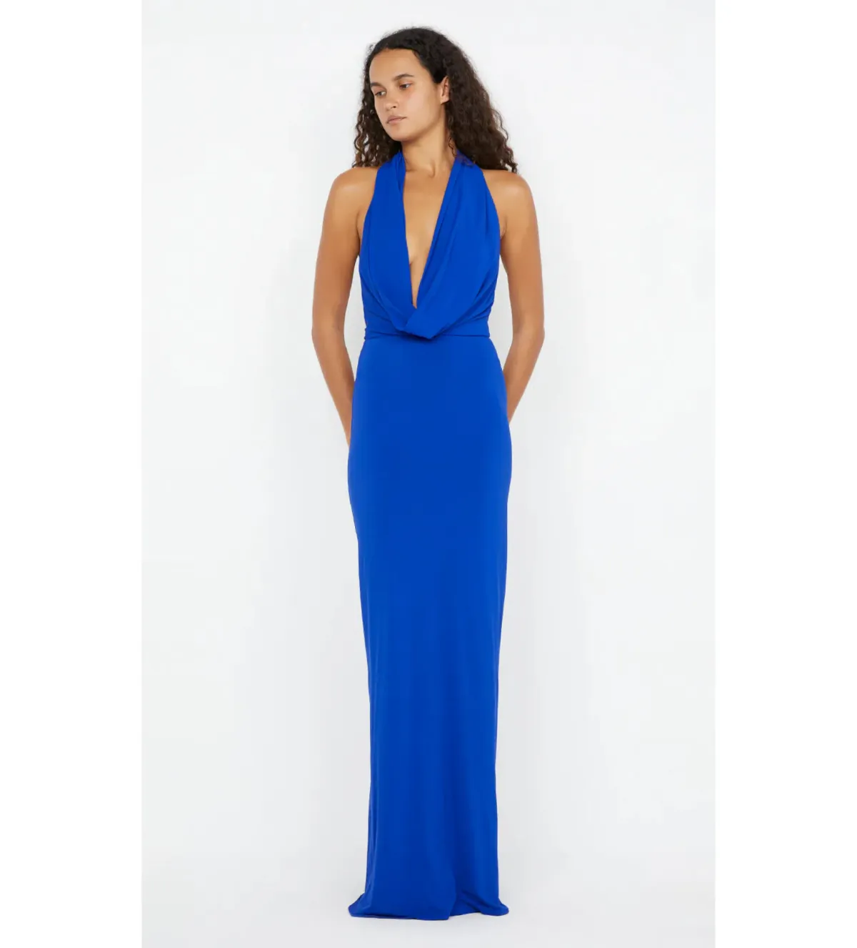 Bec and Bridge Nessie Cowl Neck Maxi Dress in Ultramarine Blue Size M / AU 10 - Image 1