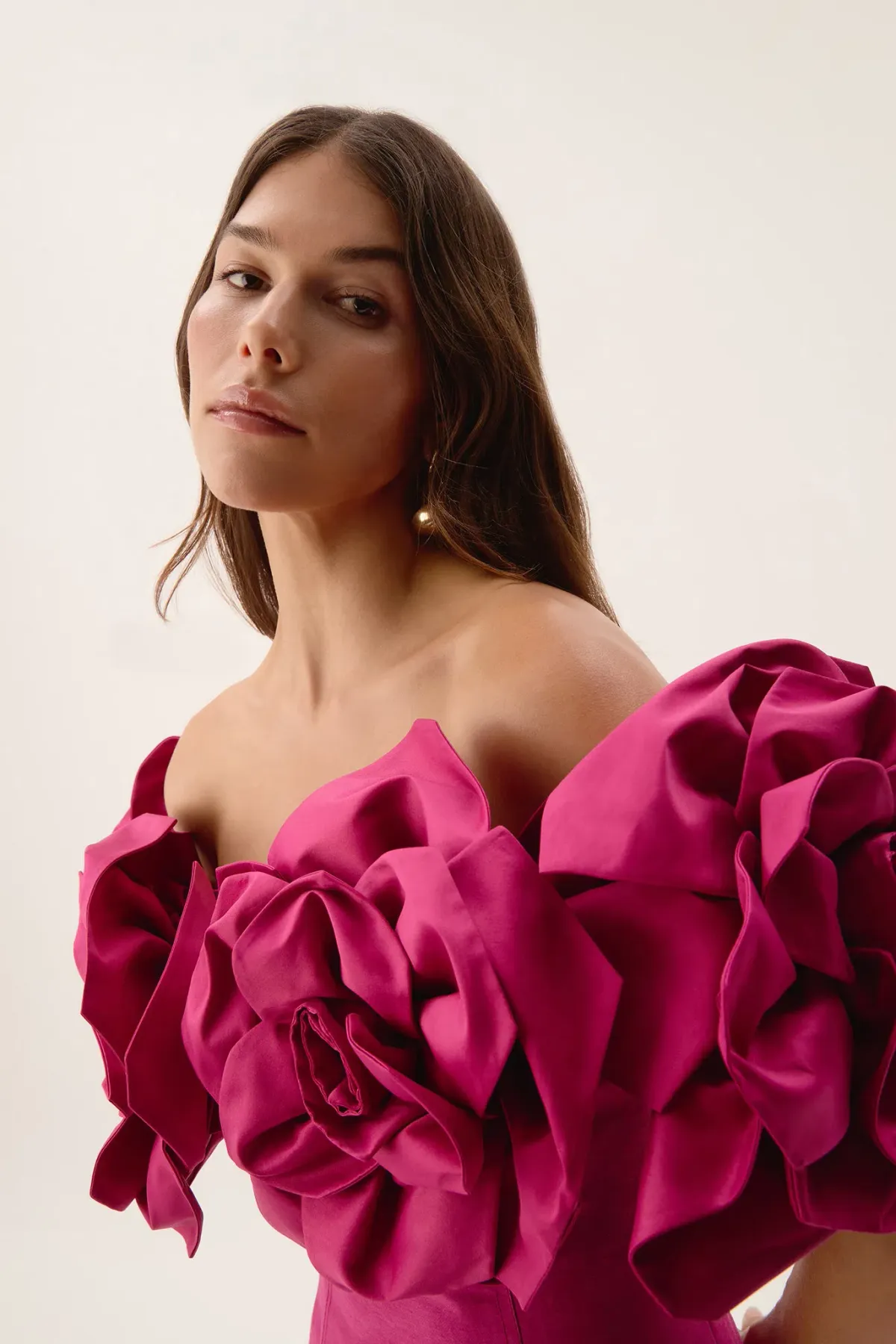 Aje Etta Gown in Magenta Size 12 - Image 1