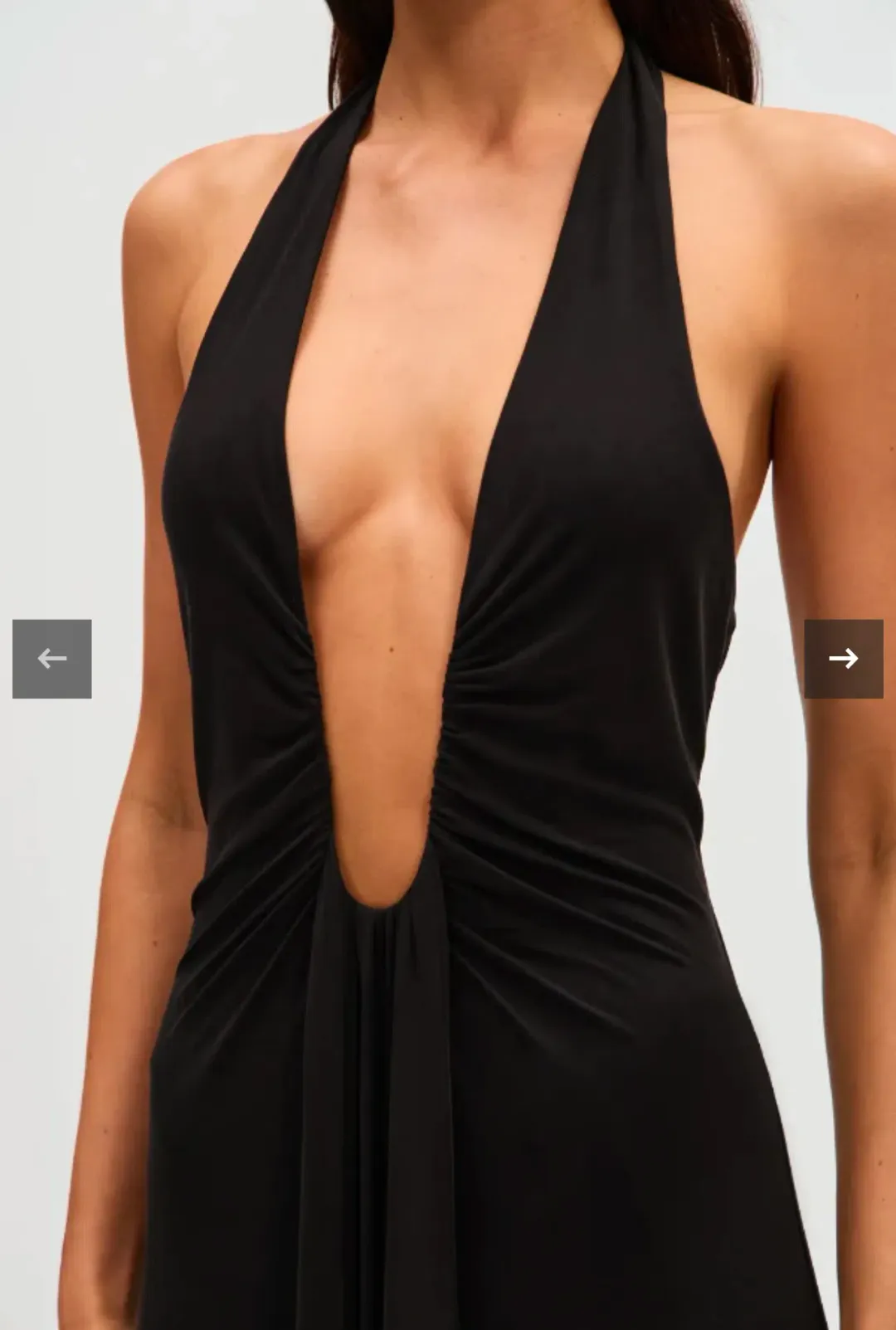 Misha Jennifer Cupro Maxi Dress Black Size 8 for rent on The Volte - main image