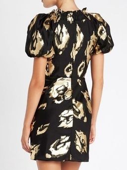 Eternal Flame Dress (Mini) Black & Gold Size 8 for rent on The Volte - image 1