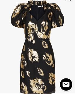 Eternal Flame Dress (Mini) Black & Gold Size 8 for rent on The Volte - image 4