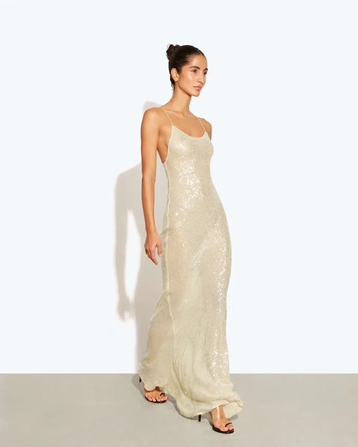 Rat and Boa Olympia Sequin Maxi Dress Gold Size XXS / Size AU 4 - Image 2