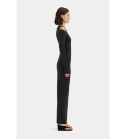 Sir the Label Elm Long Sleeve Midi Dress in Black Size 8/S for rent on The Volte - image 2