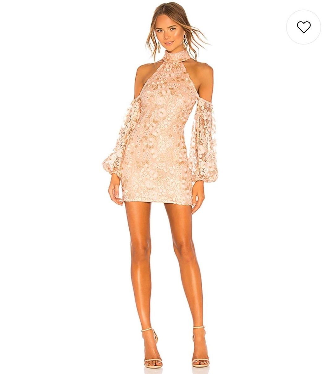 Michael Costello X Revolve Sole Mini dress in Light Pink Floral Size AU 6 for rent on The Volte - main image