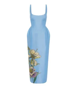 Alemais Donata Taffeta Gown Blue Size AU 8 for rent on The Volte - image 4