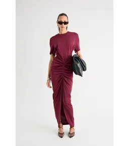 Pfeiffer Niko Maxi Dress in Burgundy Size AU 8 for rent on The Volte - image 2