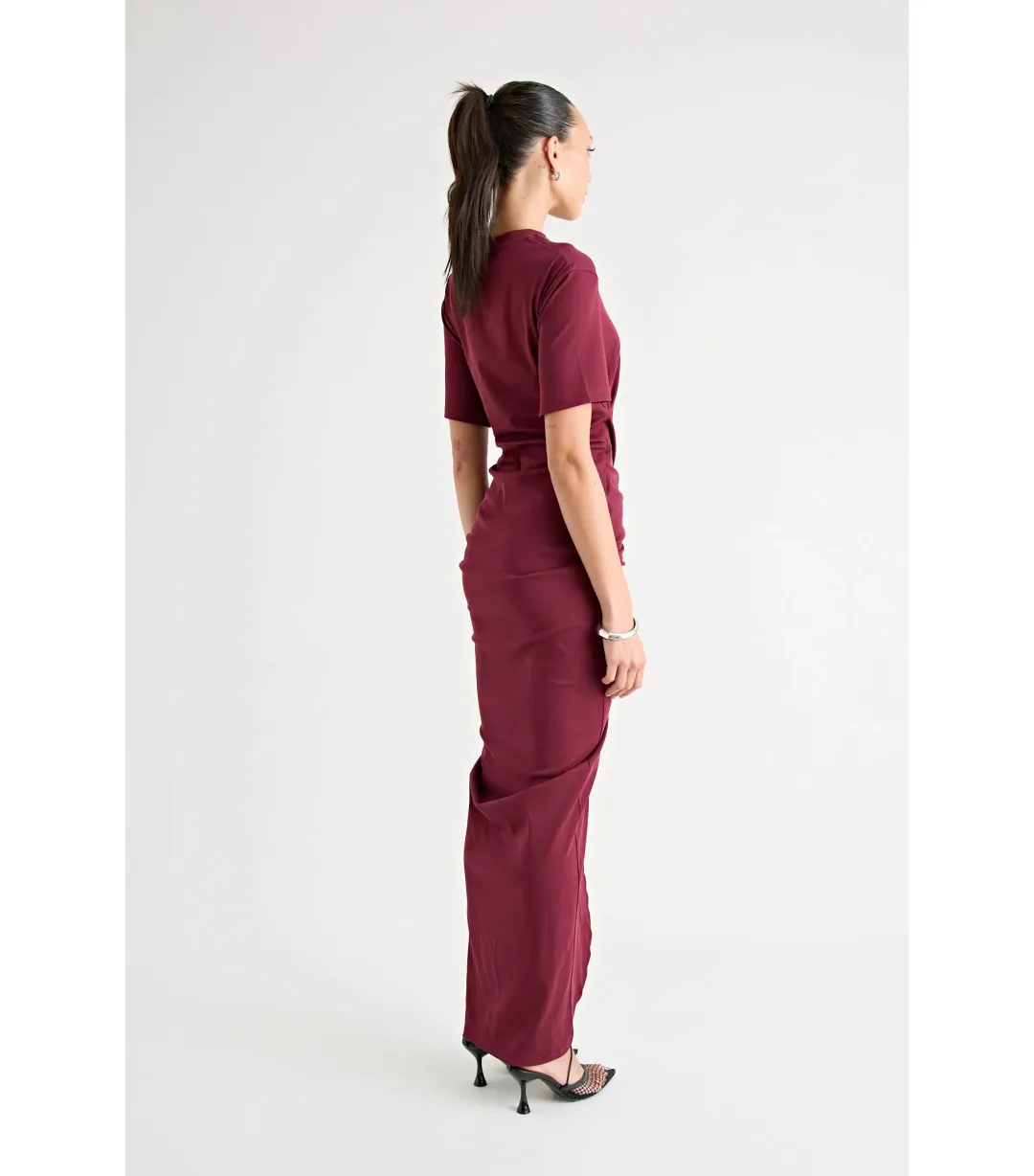 Pfeiffer Niko Maxi Dress in Burgundy Size AU 8 for rent on The Volte - main image