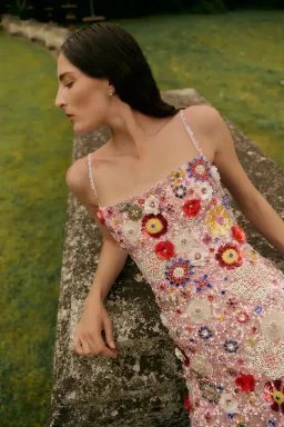 Rachel Gilbert Francesca Gown Pink Multi Size 0 /Au 6 for rent on The Volte - image 2