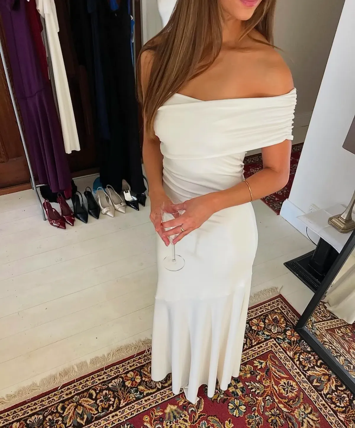 La Marie, Jayde Maxi, White, Size 8 - Image 2