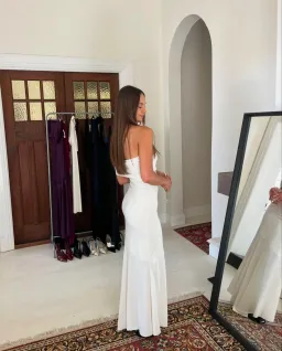 La Marie, Jayde Maxi, White, Size 8 for rent on The Volte - image 3