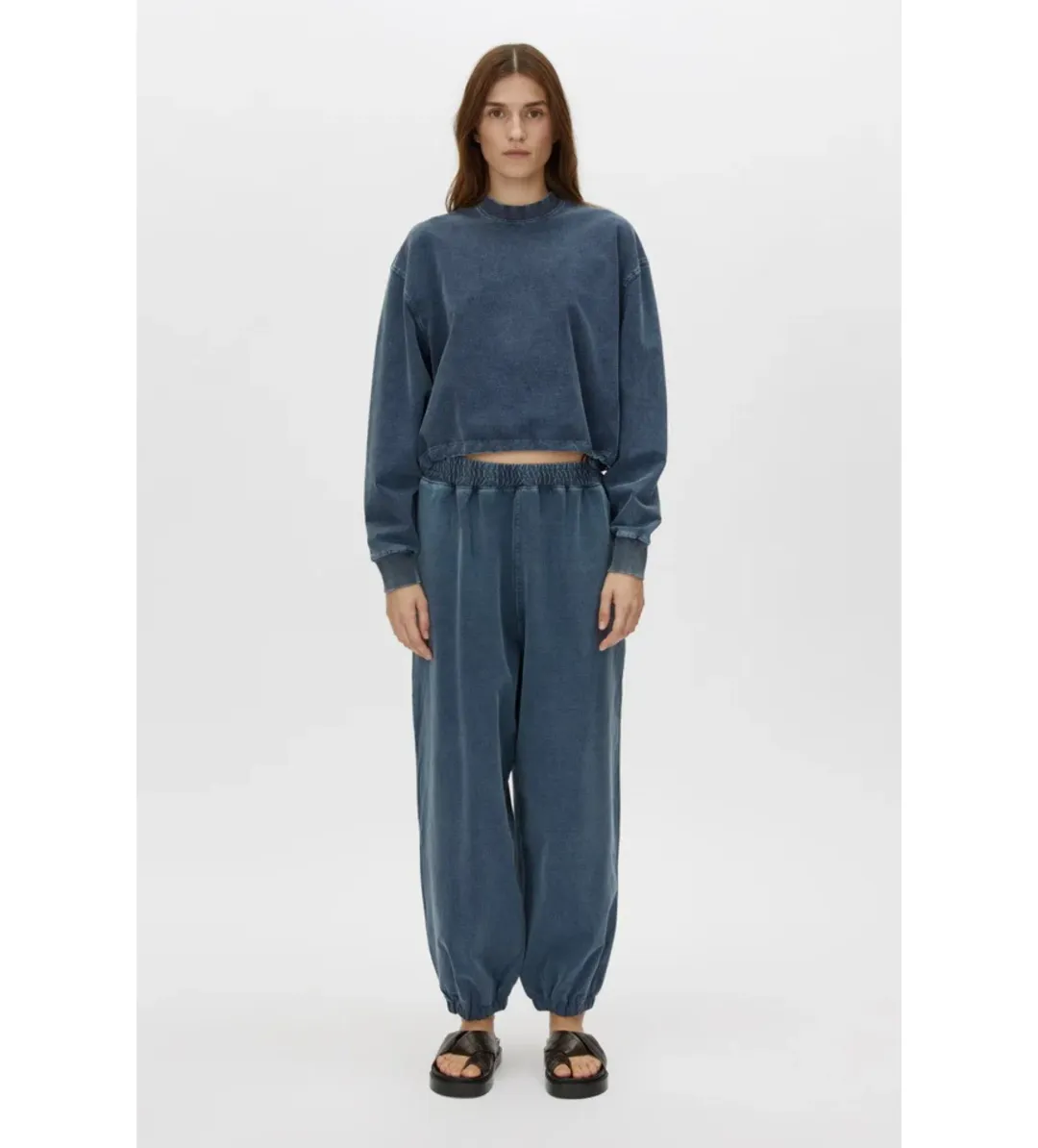 Camilla and Marc Dovell Cotton Tracksuit Pant Indigo Blue Size AU 8 for rent on The Volte - main image