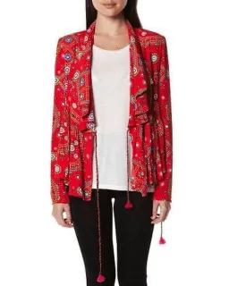 Tigerlily Universe Gypsea Red Wrap Jacket Size 8 for rent on The Volte - image 3