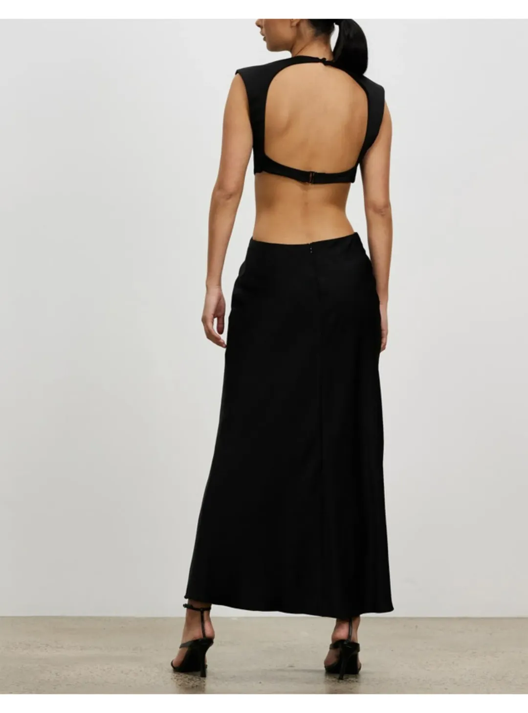 Bec & Bridge Ciao Bella Midi Dress Black Size AU 8 for rent on The Volte - main image