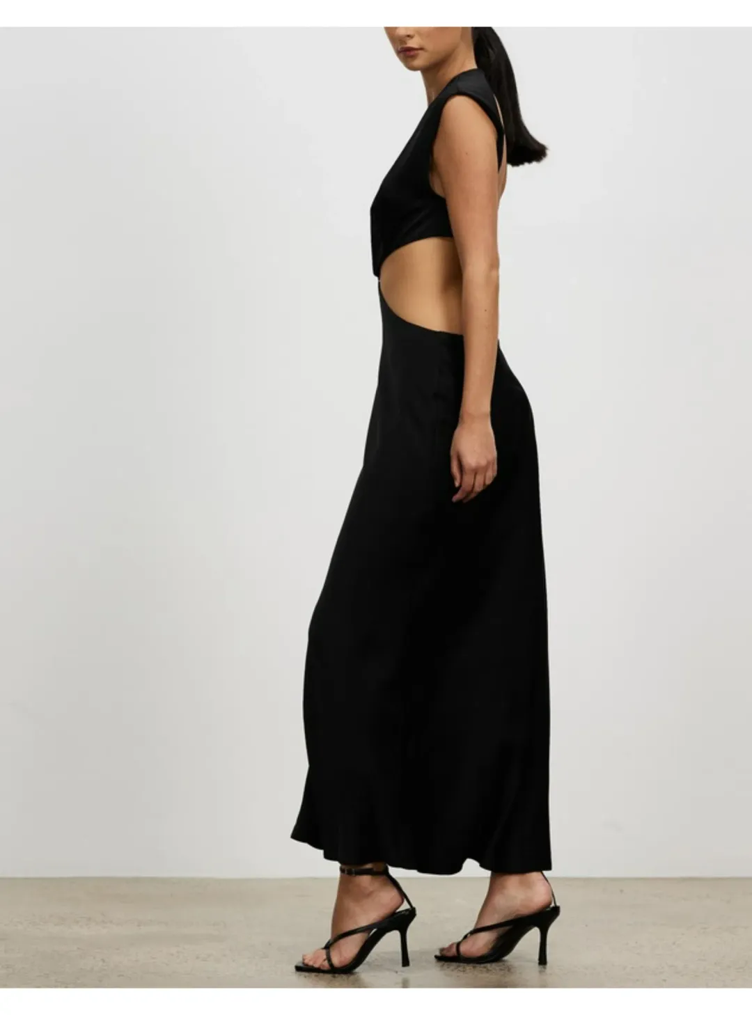 Bec & Bridge Ciao Bella Midi Dress Black Size AU 8 for rent on The Volte - main image