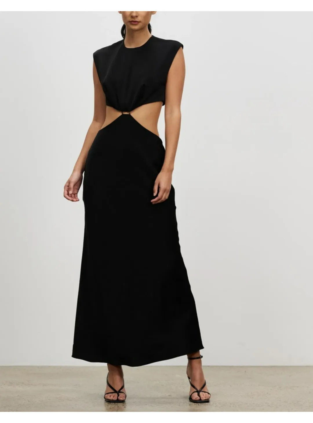 Bec & Bridge Ciao Bella Midi Dress Black Size AU 8 for rent on The Volte - main image