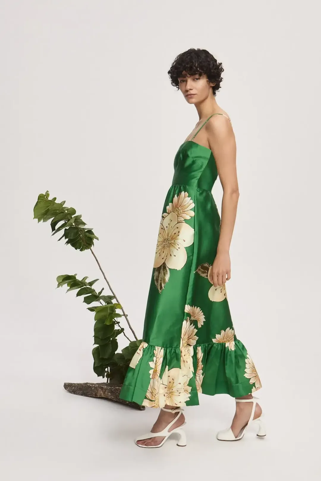 Alemais Sage Midi Dress Green Size 10 for rent on The Volte - main image