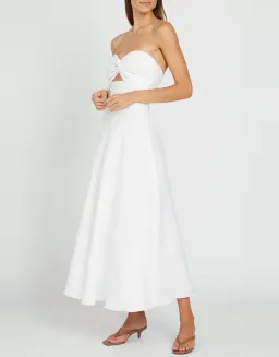 By Johnny Billie Strapless Dress White Size 10 for rent on The Volte - image 2