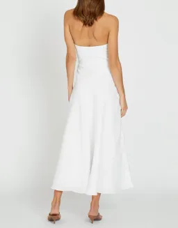 By Johnny Billie Strapless Dress White Size 10 for rent on The Volte - image 3