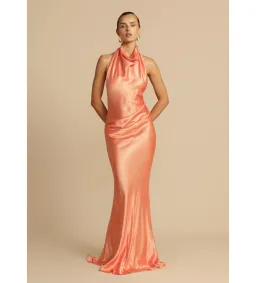 Arcina Ori Gaia Maxi Dress Papaya Size S / Size 8 for rent on The Volte - image 2