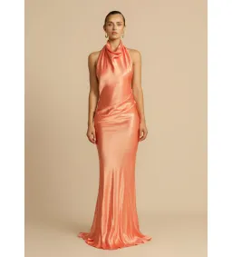 Arcina Ori Gaia Maxi Dress Papaya Size S / Size 8 for rent on The Volte - image 1