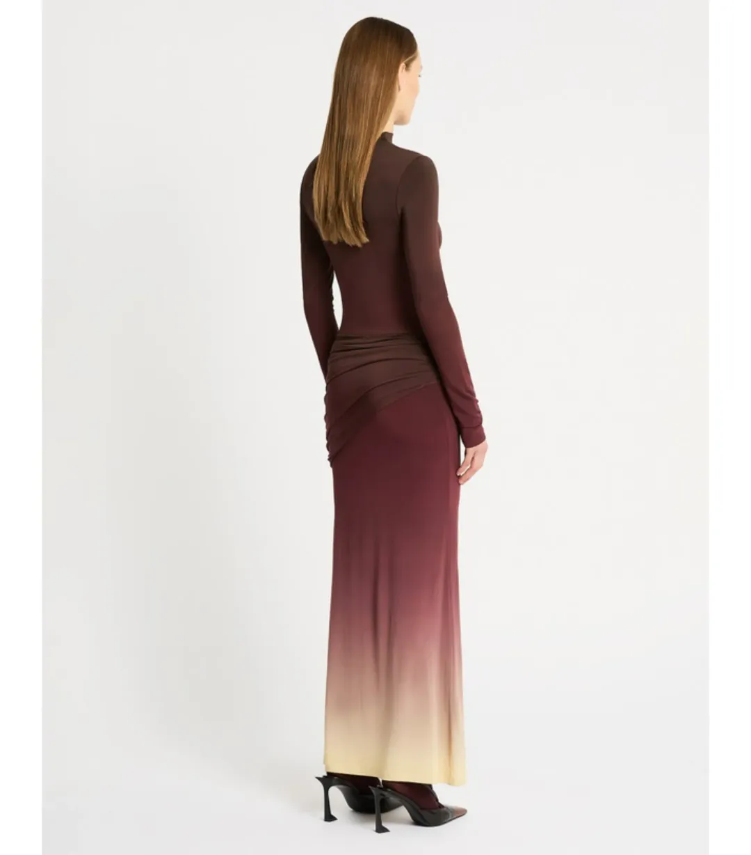 Sass & Bide Life Form Jersey Maxi Dress Ombre Cherry Size S / AU 8 for rent on The Volte - main image