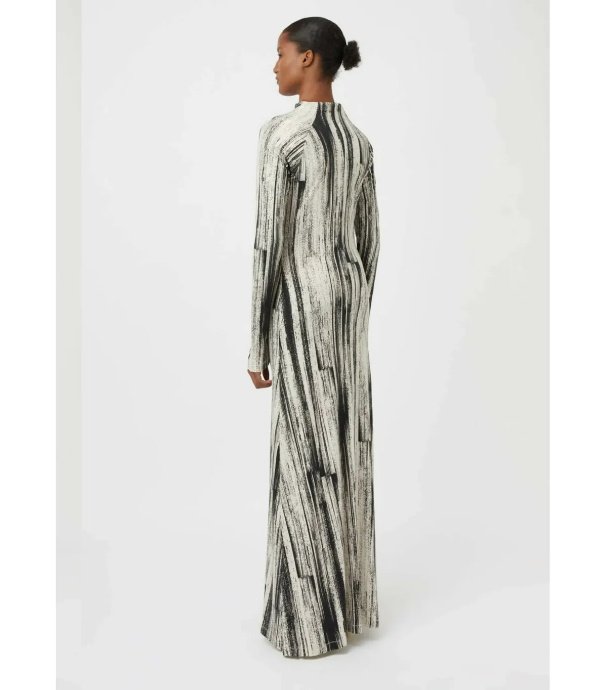 Camilla and Marc Arch Long Sleeve Midi Dress in Black Print Size AU 8 - Image 4
