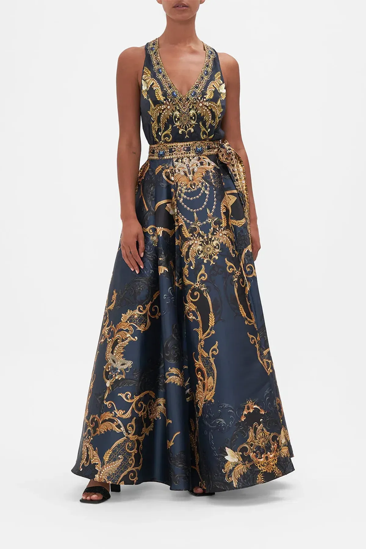 Camilla Moonlight Melodie Maxi Wrap Skirt & Top Set Print Size 12 for rent on The Volte - main image