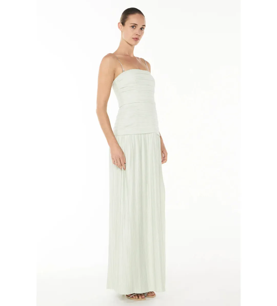 Manning Cartell Royal Debut Dress in Sage Size 10 for rent on The Volte - main image