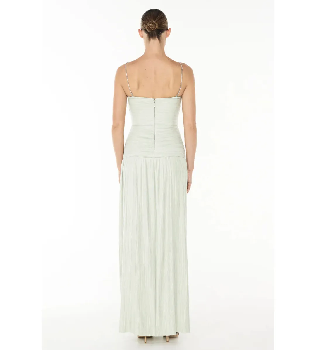 Manning Cartell Royal Debut Dress in Sage Size 10 for rent on The Volte - main image