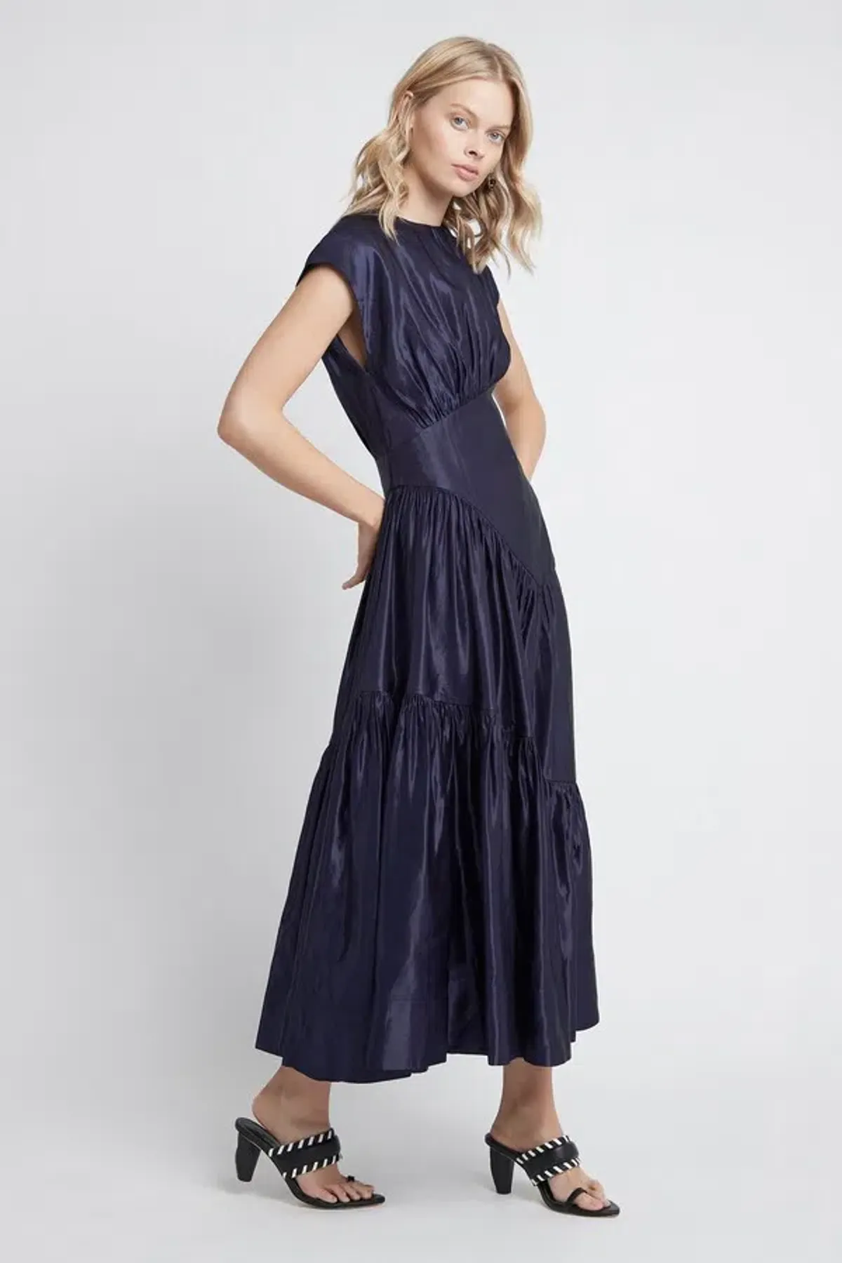 Aje Serendipity Reflection Midi in Navy Size 10 - Image 2