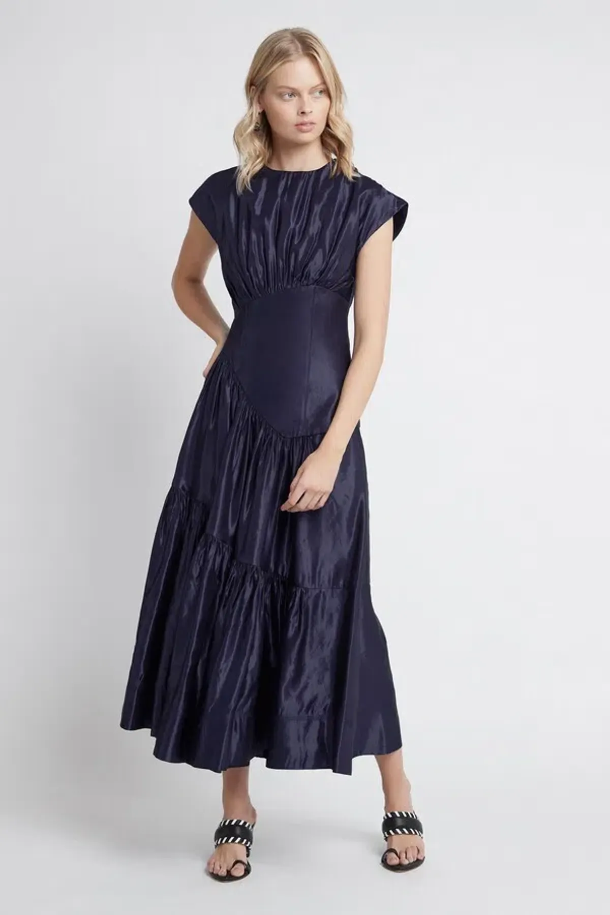 Aje Serendipity Reflection Midi in Navy Size 10 - Image 1