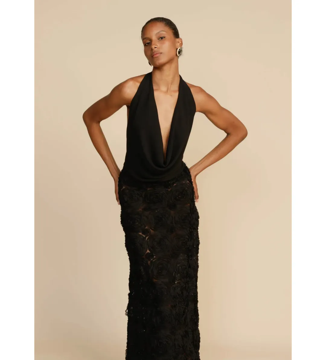 Arcina Ori Adriana Maxi Dress Black Size XS/AU 6 for rent on The Volte - main image