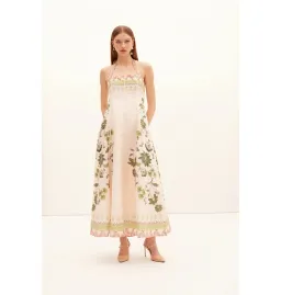 Kate Ford Baja Halter Gown Print Size 12 for rent on The Volte - image 1