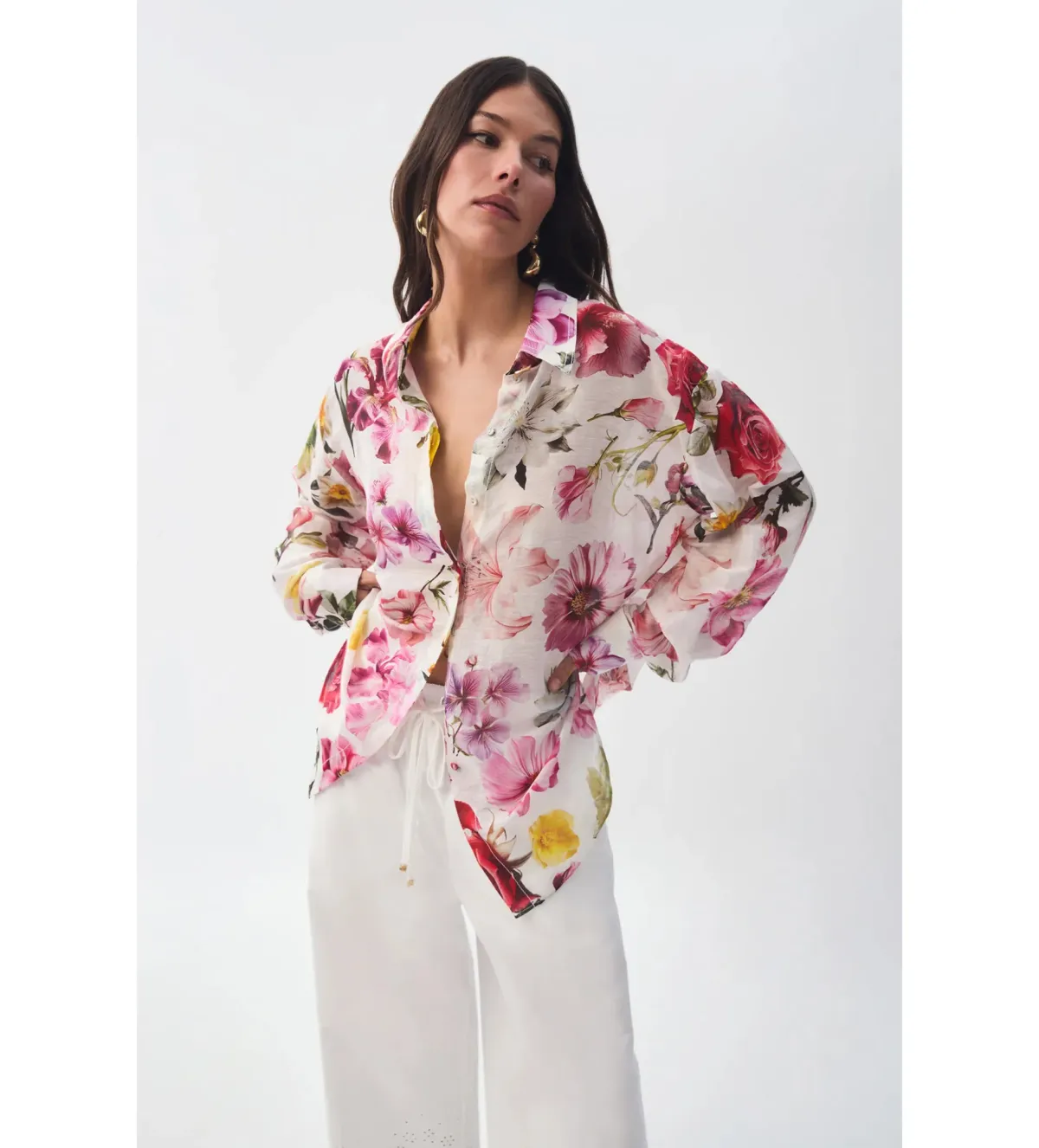 Aje Fleur Shirt Collage Floral Size 8 - Image 3