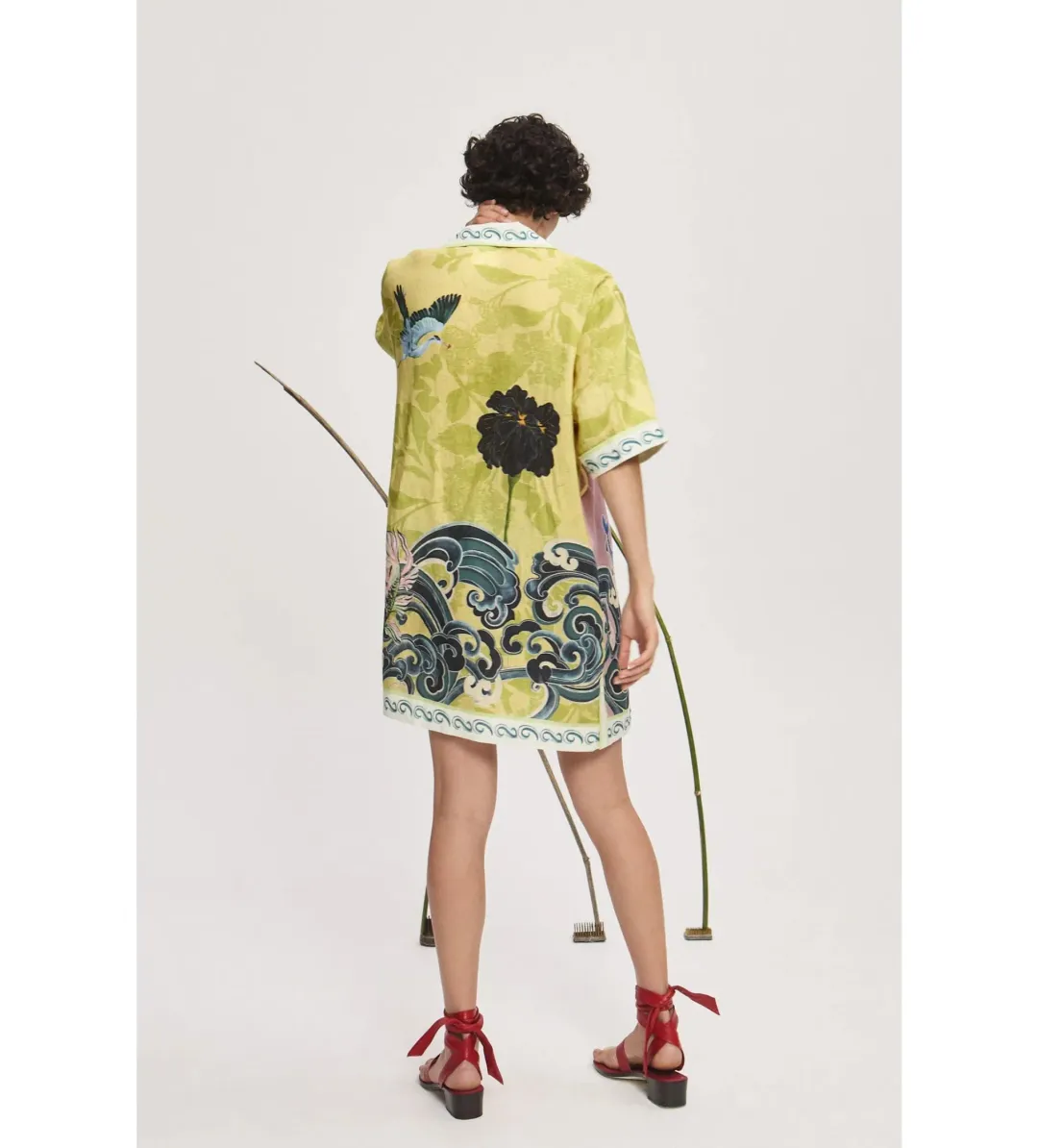 Rochester Mini Shirtdress Multi Size 10 for rent on The Volte - main image