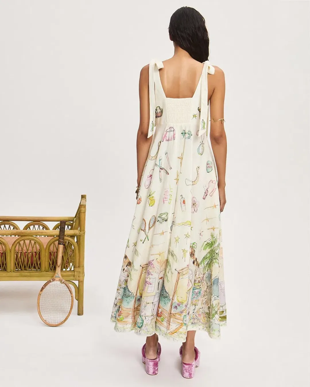 Alemais Anouk Ballet Sundress Print Size AU 10 for rent on The Volte - main image