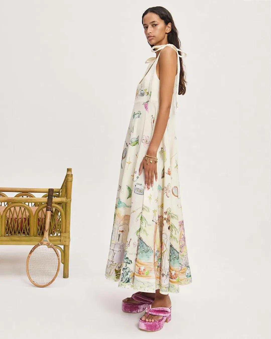 Alemais Anouk Ballet Sundress Print Size AU 10 for rent on The Volte - main image