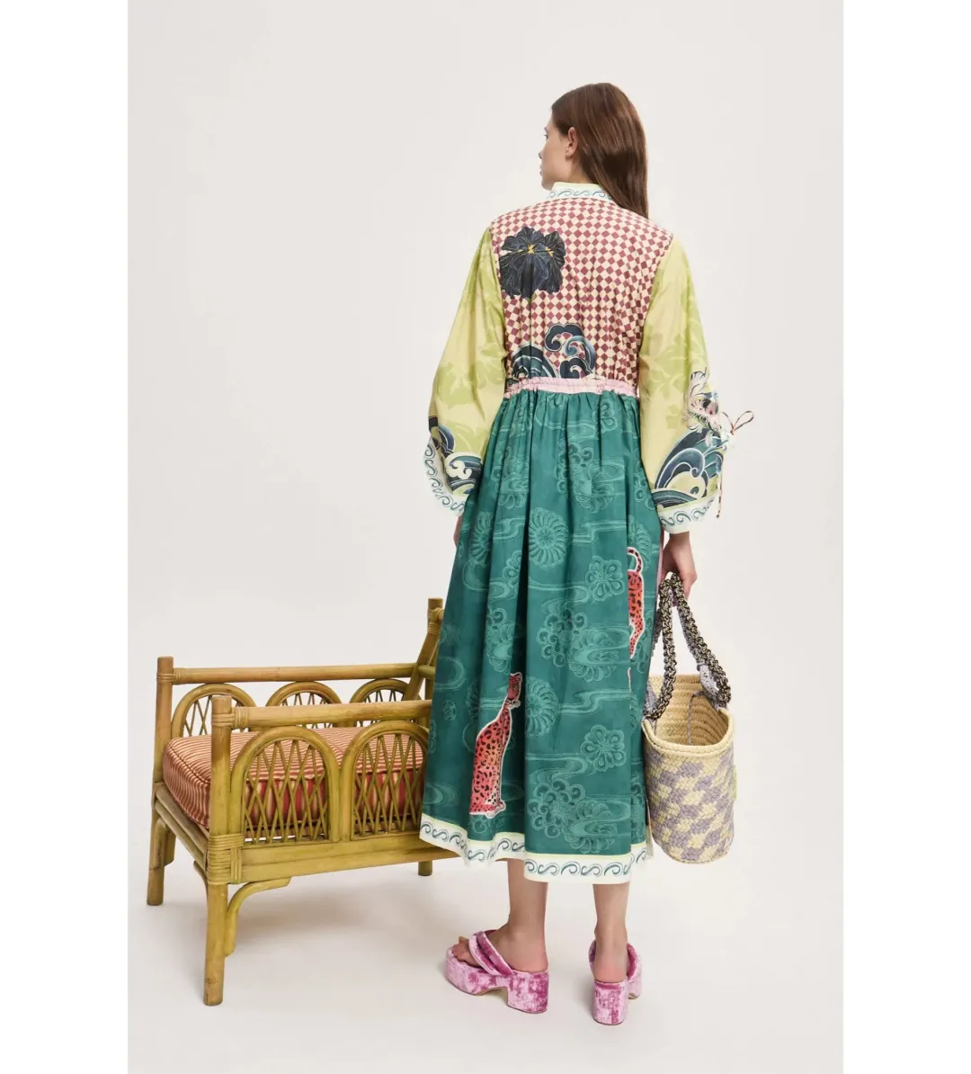 Alemais Rochester Shirtdress Midi Dress Multi Size 10 for rent on The Volte - main image