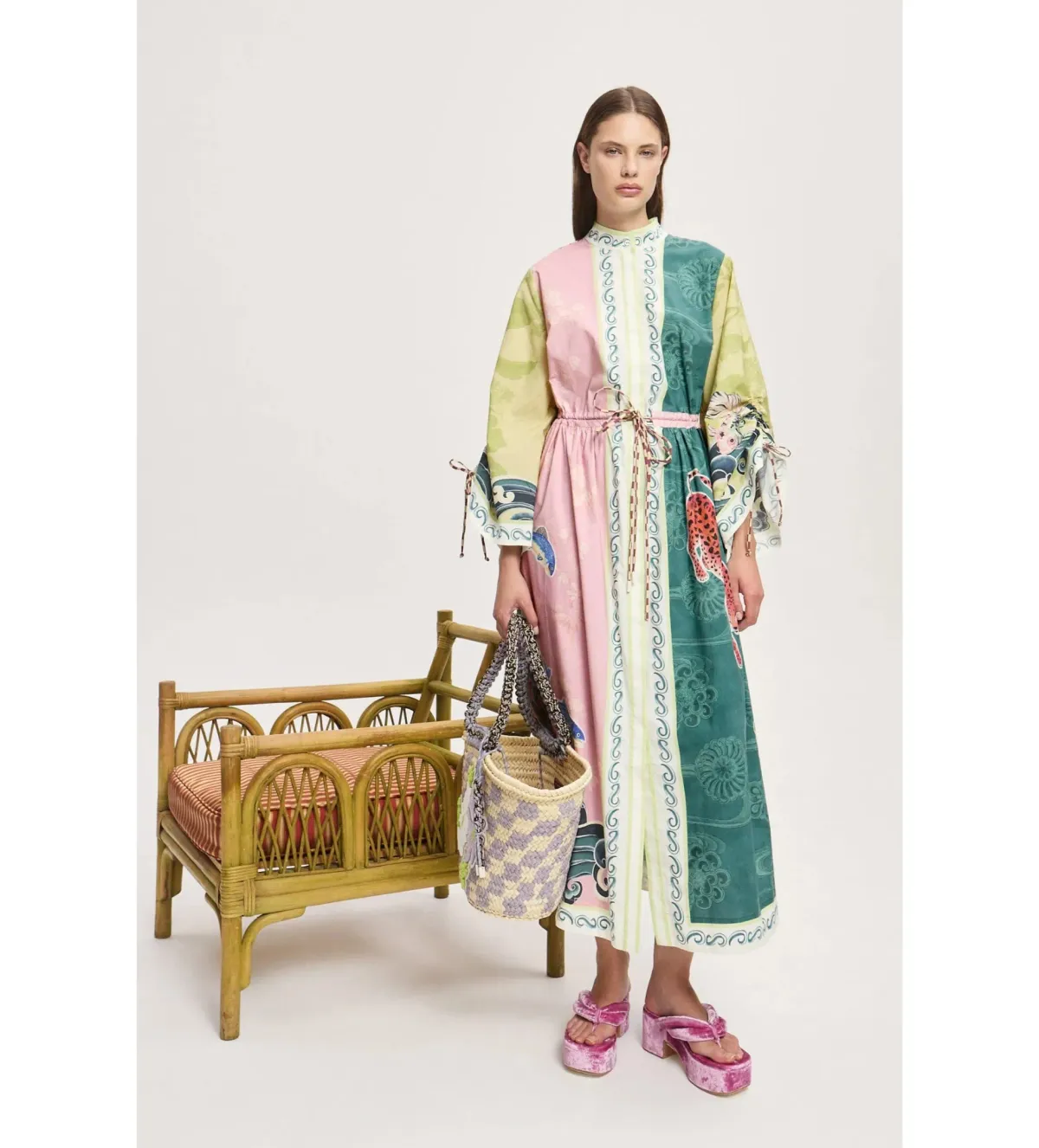 Alemais Rochester Shirtdress Midi Dress Multi Size 10 for rent on The Volte - main image