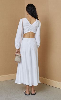 BEC & BRIDGE MADELEINE MIDI DRESS WHITE SIZE 6 for rent on The Volte - image 2