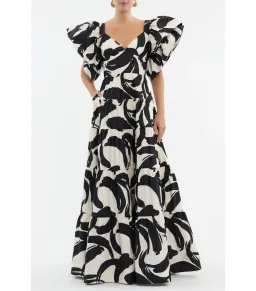 Rebecca Vallance Pompidou Maxi Dress Print Size 6 for rent on The Volte - image 2