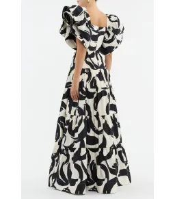 Rebecca Vallance Pompidou Maxi Dress Print Size 6 for rent on The Volte - image 4